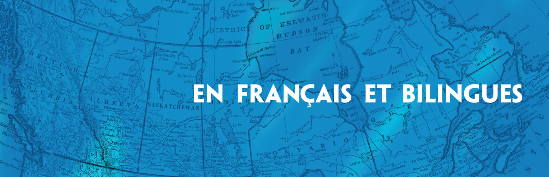 Carte bleue avec texte en français.